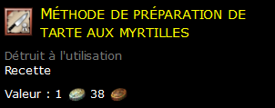 Méthode de préparation de tarte aux myrtilles