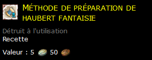 Méthode de préparation de haubert fantaisie