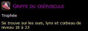 Griffe du crépuscule