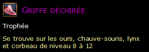 Griffe déchirée