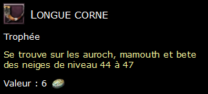 Longue corne