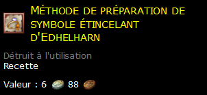 Méthode de préparation de symbole étincelant d'Edhelharn