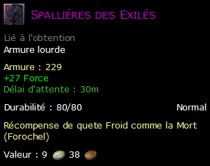 Spallières des Exilés