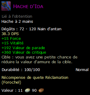 Hache d'Ida