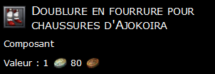 Doublure en fourrure pour chaussures d'Ajokoira