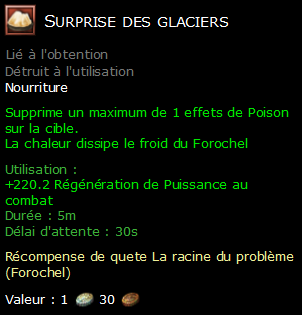 Surprise des glaciers