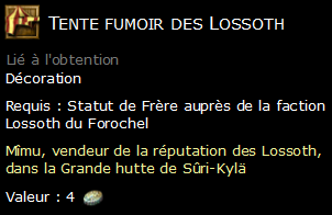 Tente fumoir des Lossoth