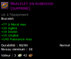 Bracelet en auberose (supprimé)