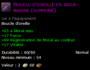 Boucle d'oreille en aigue-marine (supprimé)