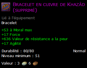 Bracelet en cuivre de Khazâd (supprimé)