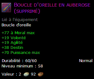 Boucle d'oreille en auberose (supprimé)