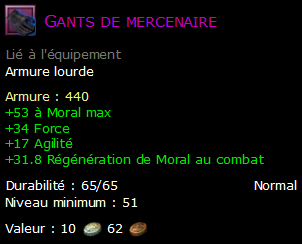 Gants de mercenaire