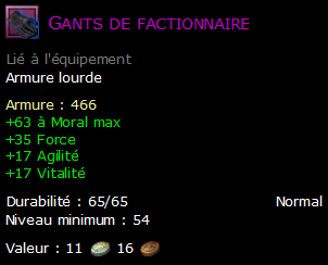 Gants de factionnaire