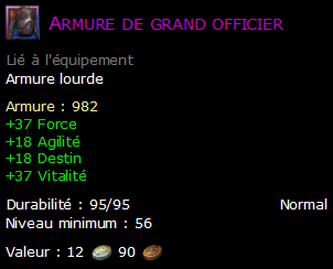 Armure de grand officier