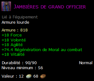 Jambières de grand officier