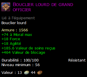 Bouclier lourd de grand officier