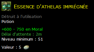 Essence d'athelas imprégnée