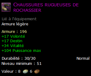 Chaussures rugueuses de rochassier