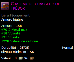 Chapeau de chasseur de trésor