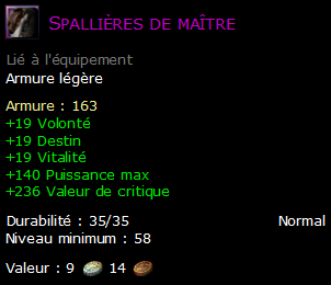 Spallières de maître