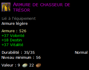 Armure de chasseur de trésor