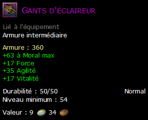 Gants d'éclaireur