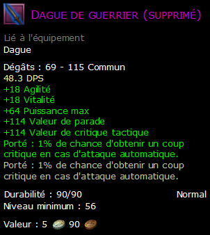 Dague de guerrier (supprimé)