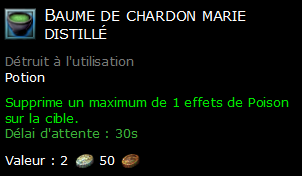 Baume de chardon marie distillé