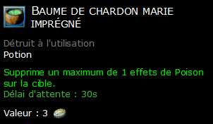 Baume de chardon marie imprégné