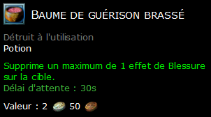 Baume de guérison brassé