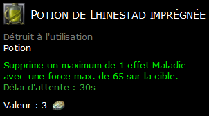 Potion de Lhinestad imprégnée