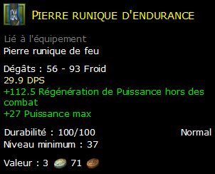 Pierre runique d'endurance