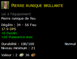 Pierre runique brillante