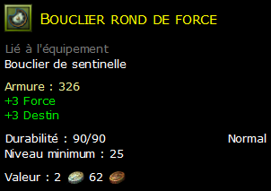 Bouclier rond de force