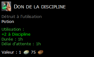 Don de la discipline