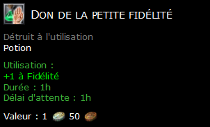 Don de la petite fidélité