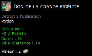 Don de la grande fidélité