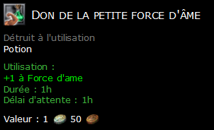 Don de la petite force d'âme