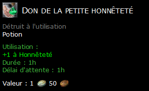 Don de la petite honnêteté