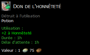 Don de l'honnêteté