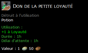 Don de la petite loyauté