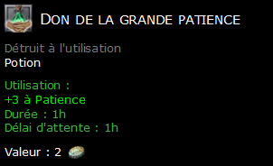 Don de la grande patience