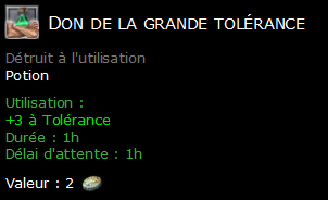 Don de la grande tolérance