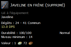 Javeline en frêne (supprimé)