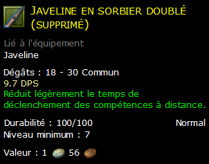 Javeline en sorbier doublé (supprimé)