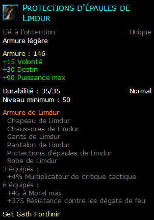 Protections d'épaules de Limdur