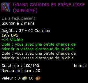 Grand gourdin en frêne lisse (supprimé)