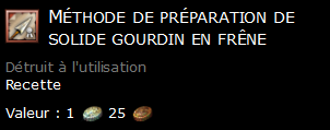 Méthode de préparation de solide gourdin en frêne