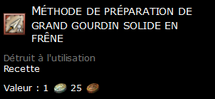 Méthode de préparation de grand gourdin solide en frêne