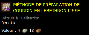 Méthode de préparation de gourdin en lebethron lisse